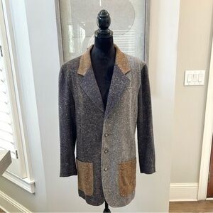 Vintage Wool Two-Tone Blazer, size 4